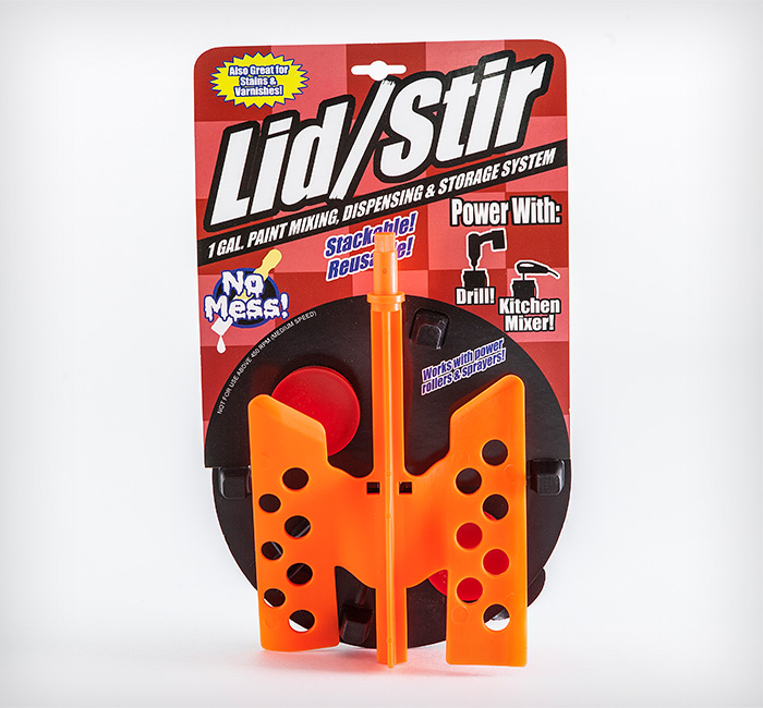 LidStir the reusable paint mixer lid